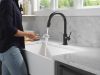 DELTA Trinsic VoiceIQ Kitchen Faucet with Touch2O Technology with Touchless Technology — Matte Black