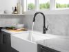 DELTA Trinsic VoiceIQ Kitchen Faucet with Touch2O Technology with Touchless Technology — Matte Black
