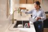 DELTA Trinsic VoiceIQ Kitchen Faucet with Touch2O Technology with Touchless Technology — Champagne Bronze