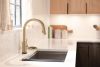 DELTA Trinsic VoiceIQ Kitchen Faucet with Touch2O Technology with Touchless Technology — Champagne Bronze