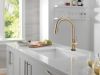 DELTA Trinsic VoiceIQ Kitchen Faucet with Touch2O Technology with Touchless Technology — Champagne Bronze