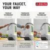 DELTA Trinsic VoiceIQ Kitchen Faucet with Touch2O Technology with Touchless Technology — Chrome