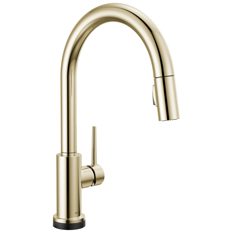 DELTA Trinsic VoiceIQ Kitchen Faucet with Touch2O Technology with Touchless Technology — Polished Nickel