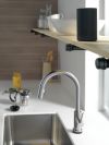 DELTA Trinsic VoiceIQ Single-Handle Pull-Down Kitchen Faucet with Touch2O Technology — Arctic Stainless