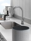 DELTA Trinsic VoiceIQ Single-Handle Pull-Down Kitchen Faucet with Touch2O Technology — Arctic Stainless