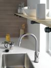 DELTA Trinsic VoiceIQ Single-Handle Pull-Down Kitchen Faucet with Touch2O Technology — Arctic Stainless