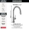 DELTA Trinsic VoiceIQ Single-Handle Pull-Down Kitchen Faucet with Touch2O Technology — Arctic Stainless