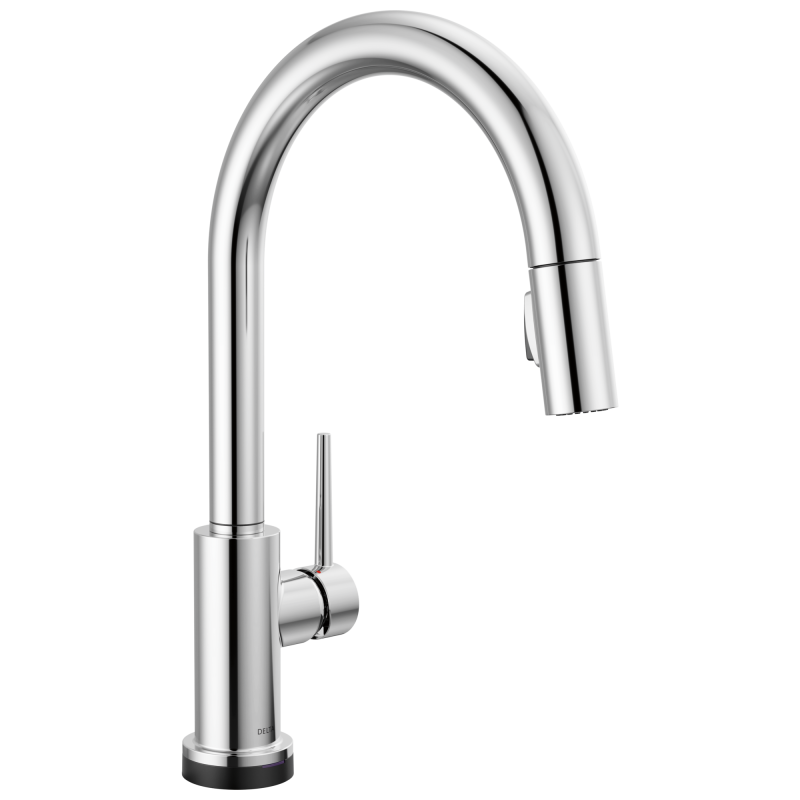 DELTA Trinsic VoiceIQ Single-Handle Pull-Down Kitchen Faucet with Touch2O Technology — Chrome