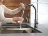 DELTA Trinsic VoiceIQ Single-Handle Pull-Down Kitchen Faucet with Touch2O Technology Technology — Black Stainless