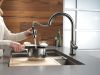 DELTA Trinsic VoiceIQ Single-Handle Pull-Down Kitchen Faucet with Touch2O Technology Technology — Black Stainless