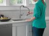 DELTA Stryke Single Handle Pull-Down Kitchen Faucet — Lumicoat® Arctic Stainless