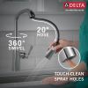 DELTA Stryke Single Handle Pull-Down Kitchen Faucet — Lumicoat® Arctic Stainless