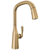 DELTA Stryke Single Handle Pull-Down Kitchen Faucet — Lumicoat® Champagne Bronze