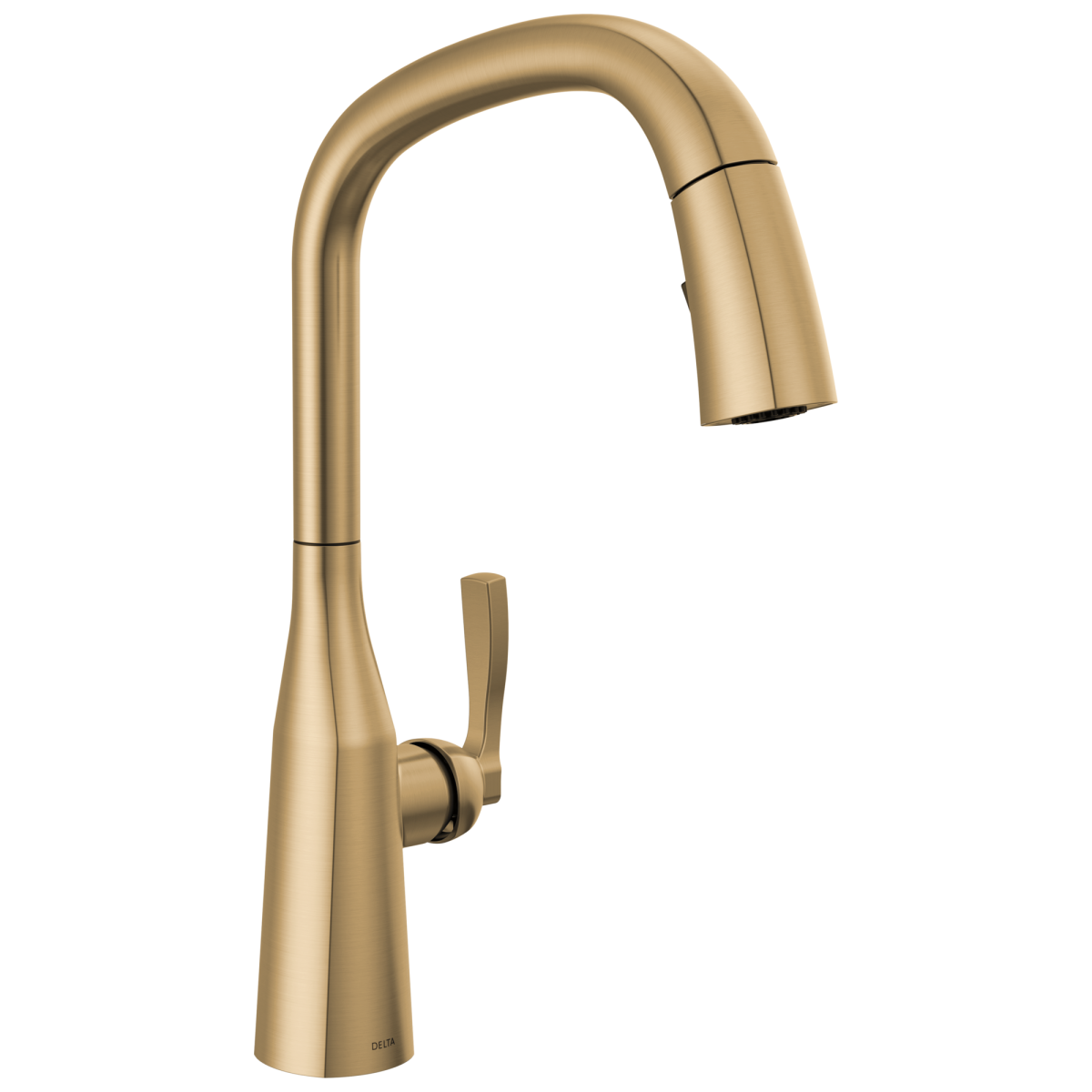 DELTA Stryke Single Handle Pull-Down Kitchen Faucet — Lumicoat® Champagne Bronze
