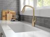 DELTA Stryke Single Handle Pull-Down Kitchen Faucet — Lumicoat® Champagne Bronze