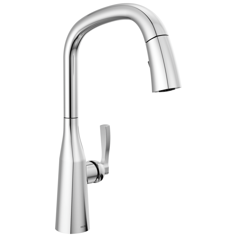 DELTA Stryke Single Handle Pull-Down Kitchen Faucet — Lumicoat® Chrome