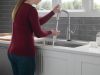 DELTA Stryke Single Handle Pull-Down Kitchen Faucet with Touch2O Technology — Lumicoat® Arctic Stainless