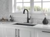 DELTA Stryke Single Handle Pull-Down Kitchen Faucet with Touch2O Technology — Matte Black