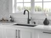 DELTA Stryke Single Handle Pull-Down Kitchen Faucet with Touch2O Technology — Matte Black
