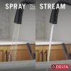 DELTA Stryke Touch2O Technology Kitchen Faucet with Touchless Technology — Matte Black