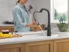 DELTA Stryke Touch2O Technology Kitchen Faucet with Touchless Technology — Matte Black