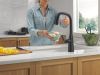 DELTA Stryke Touch2O Technology Kitchen Faucet with Touchless Technology — Matte Black