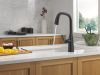 DELTA Stryke Touch2O Technology Kitchen Faucet with Touchless Technology — Matte Black