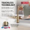 DELTA Stryke Touch2O Technology Kitchen Faucet with Touchless Technology — Lumicoat® Champagne Bronze