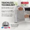 DELTA Stryke Touch2O Technology Kitchen Faucet with Touchless Technology — Lumicoat® Chrome