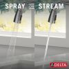 DELTA Stryke VoiceIQ Single Handle Pull-Down Faucet with Touch2O Technology — Lumicoat® Arctic Stainless