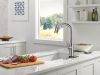 DELTA Stryke VoiceIQ Single Handle Pull-Down Faucet with Touch2O Technology — Lumicoat® Arctic Stainless