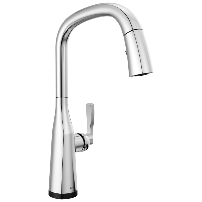 DELTA Stryke VoiceIQ Single Handle Pull-Down Faucet with Touch2O Technology — Lumicoat® Chrome