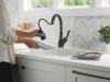 DELTA Leland Single Handle Pull-Down Kitchen Faucet With ShieldSpray Technology — Matte Black