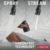 DELTA Leland Single Handle Pull-Down Kitchen Faucet With ShieldSpray Technology — Matte Black