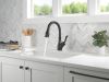 DELTA Leland Single Handle Pull-Down Kitchen Faucet With ShieldSpray Technology — Matte Black