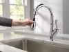 DELTA Leland Single Handle Pull-Down Kitchen Faucet with ShieldSpray Technology — Chrome