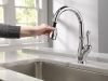 DELTA Leland Single Handle Pull-Down Kitchen Faucet with ShieldSpray Technology — Chrome