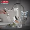 DELTA Leland Single Handle Pull-Down Kitchen Faucet with ShieldSpray Technology — Spotshield Stainless