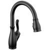 DELTA Leland Single Handle Pull-Down Kitchen Faucet With Touch2O Technology And ShieldSpray Technologies — Matte Black