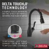 DELTA Leland Single Handle Pull-Down Kitchen Faucet With Touch2O Technology And ShieldSpray Technologies — Matte Black