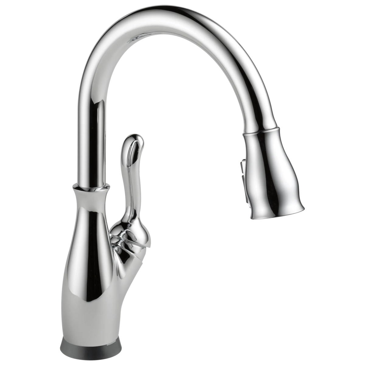 DELTA Leland Single Handle Pull-Down Kitchen Faucet with Touch2O and ShieldSpray Technologies — Chrome
