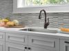 DELTA Leland Single Handle Pull-Down Kitchen Faucet with Touch2O and ShieldSpray Technologies — Venetian Bronze