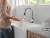 DELTA Leland Touch2O Technology Kitchen Faucet with Touchless Technology — Arctic Stainless