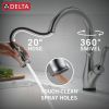 DELTA Leland Touch2O Technology Kitchen Faucet with Touchless Technology — Arctic Stainless