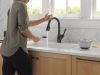 DELTA Leland Touch2O Technology Kitchen Faucet with Touchless Technology — Matte Black