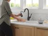 DELTA Leland Touch2O Technology Kitchen Faucet with Touchless Technology — Matte Black