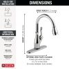 DELTA Leland Touch2O Technology Kitchen Faucet with Touchless Technology — Chrome