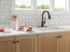 DELTA Leland Touch2O Technology Kitchen Faucet with Touchless Technology — Venetian Bronze