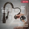 DELTA Leland Touch2O Technology Kitchen Faucet with Touchless Technology — Venetian Bronze