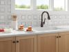 DELTA Leland Touch2O Technology Kitchen Faucet with Touchless Technology — Venetian Bronze